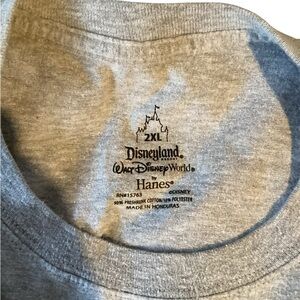 Gray Disneyland Branded long sleeve Grey shirt “Hanes” Brand size 2XL